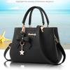 Elegant Top Handle Bags with Gold Hardware, Bow Accent Star Charm Crossbody Bag Versatile Shoulder Purse for Gifts for Mom
