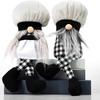 Nordic-Style Faceless Old Man Chef Hat Doll for Window Display