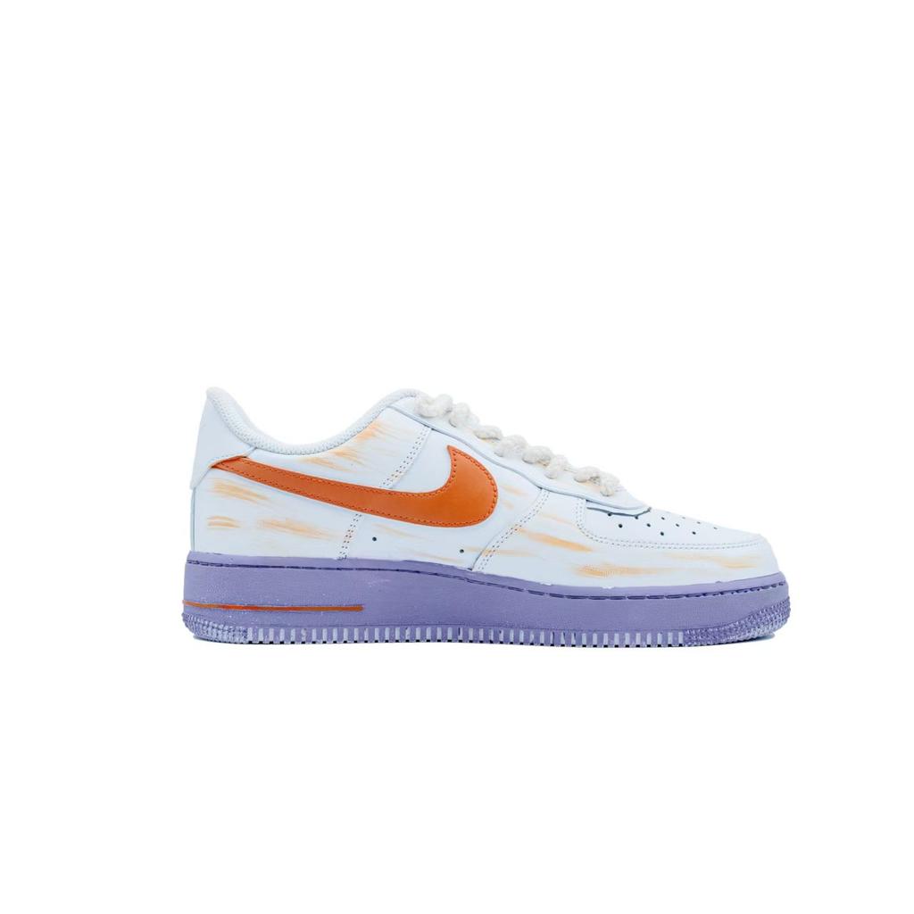 Nike Air Force 1 Energetic Orange Power Abrasion Resistant Height Increasing Low Top Skateboard Shoes Men's Orange CW2288-111(Team1154-)