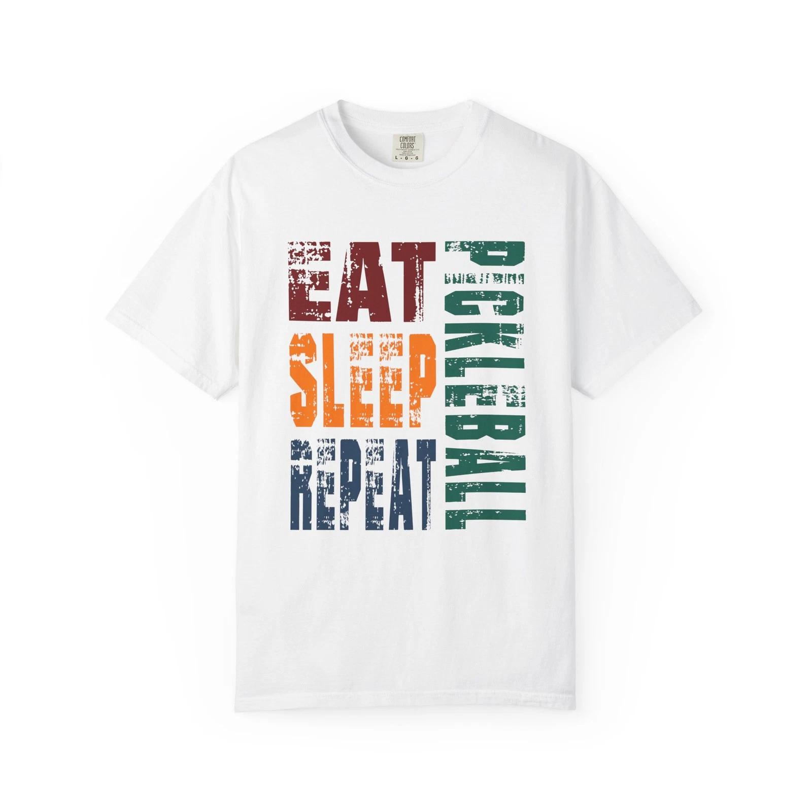 Unisex Pickleball T-Shirt Eat Sleep Repeat Gym Sport Gift S–XL XL