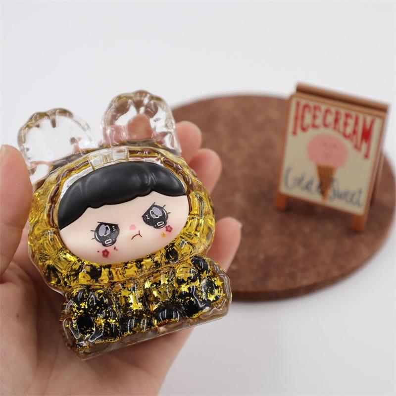 Oiled 8.6Cm Quicksand Dream Rabbit Ornament Cute Cartoon Desktop Ornament