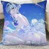 1Pc Game Anime Genshin Impact Eula Lawrence Pillow Case Square Pillow Cushion Cover Bedroom Sofa Room Decoration Casual
