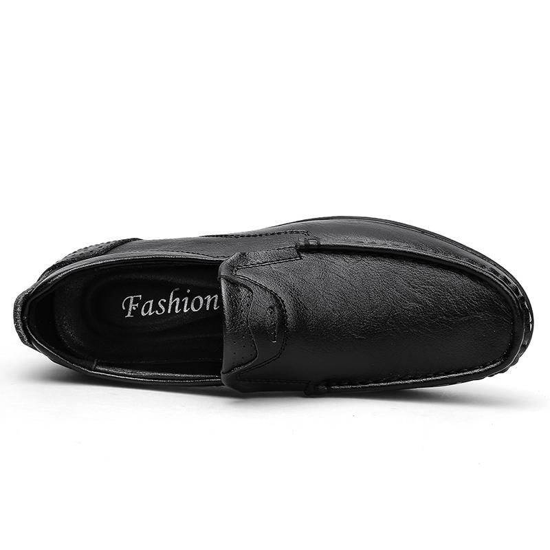 Men Dress Shoes Natural Leather Men's Brand Shoes Sale Formal Shoe Men's Cowhide Italian Genuine Leather Loafers Footwear Casual