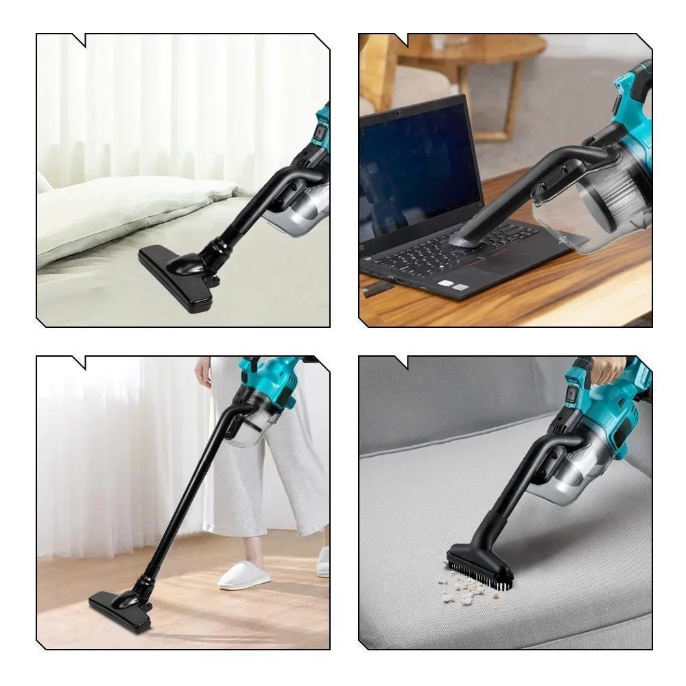 1000W High Power Cordless Electric Vacuum Cleaner Portable Efficient Household Industrial Construction Clean Tools