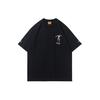Li Ning T Shirts Men's Black Crew Neck Moderate Straight Fit AHSR613-1