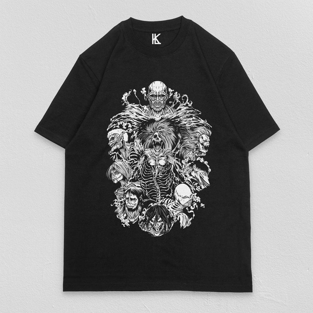 Japanese Anime Attack on Titan Print T-shirt Men's Women's Overszied Casual Cotton Short Sleeves Wit Studio Anime Men's Clothing