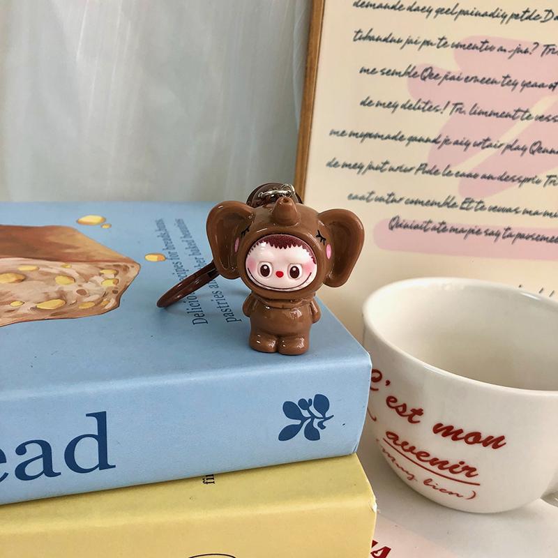 

Милий брелок для ляльки Лабубу у вигляді слоника, мультяшний кулон для ляльки, креативні аксесуари для прикраси рюкзака, подарунок