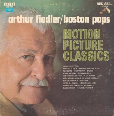 LP Record ARTHUR FIEDLER BOSTON POPS ORCHEST  Motion Picture Classics VCS7056 RCA Red Seal 1970 Canada Soundtracks  Musicals Used