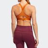 Adidas High-Intensity Fitness Training Sports Bra Women Underwear Khaki-Brown EA3388