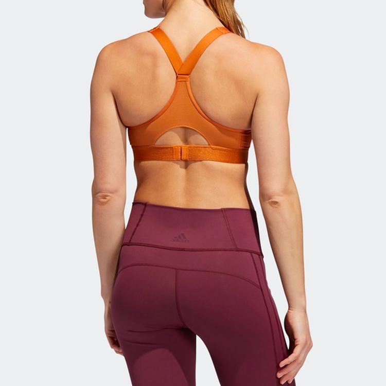 Adidas High-Intensity Fitness Training Sports Bra Women Underwear Khaki-Brown EA3388