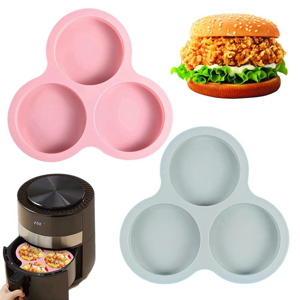 Reusable Silicone Mold Air Fryer Egg Pan Cakes Dessert Baked Goods Tools Easy Install