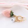 Korean Handmade Woven Yarn Ball Keychain - Creative Fruit Pendant Ornament