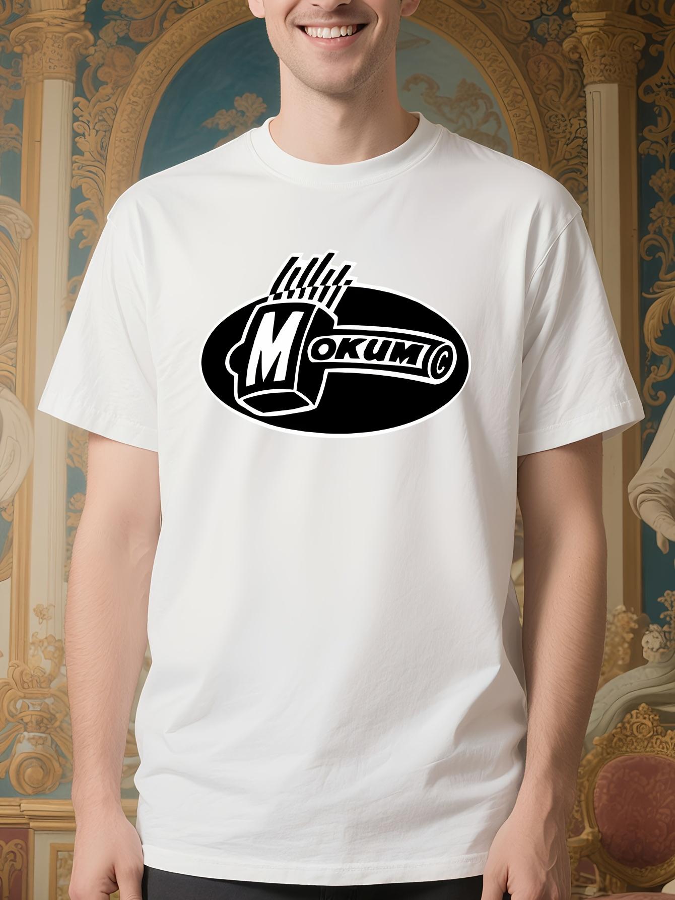 MOKUM RECORDS Heavyweight Tshirt - White Crewneck Tee wit... S