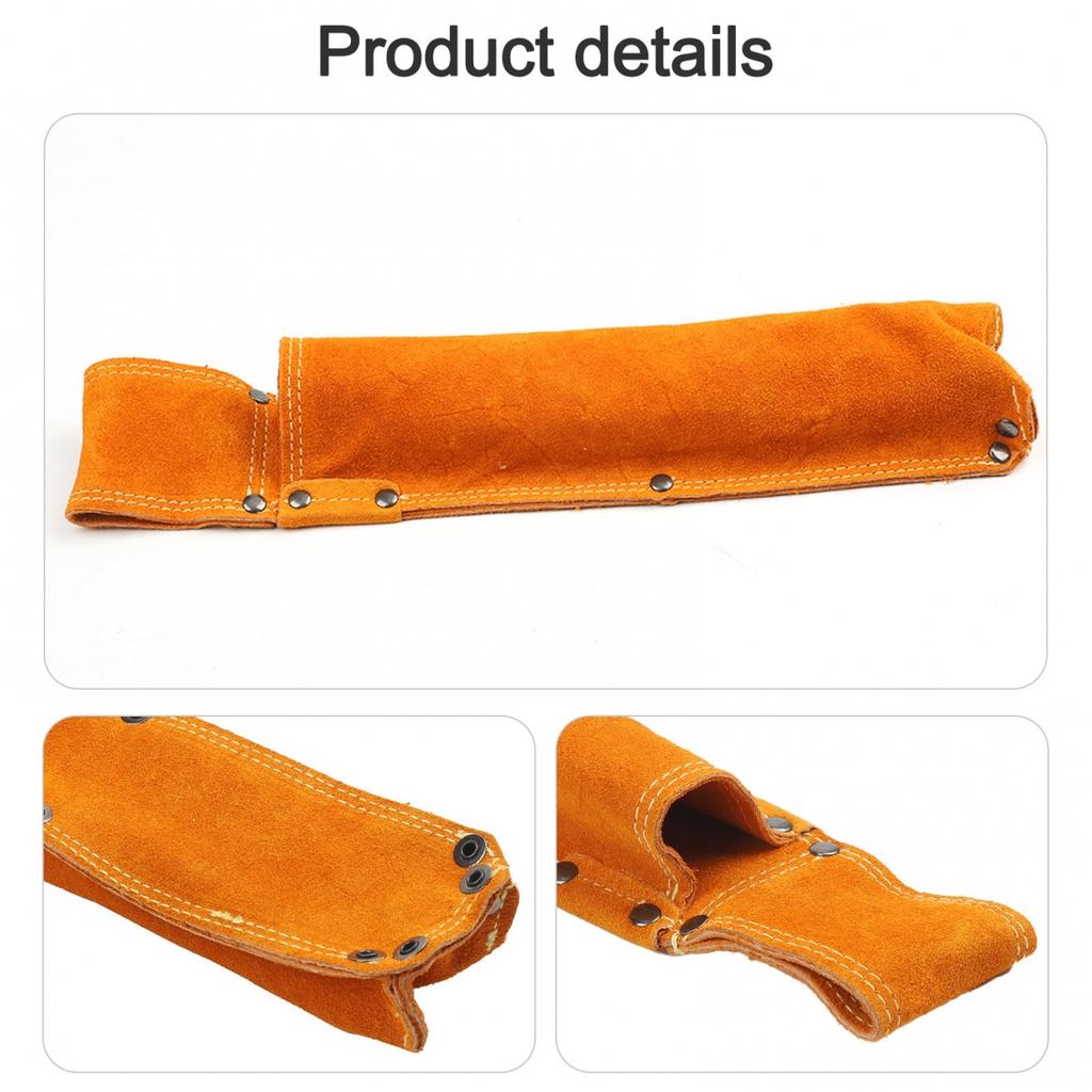Wear-resistant Welding Rod Bag Belt Electrode Holder Cowhide Leather