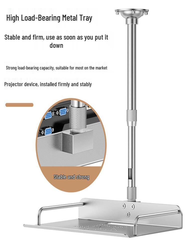 Retractable Wall-Mounted Ceiling Projector Bracket Shelf