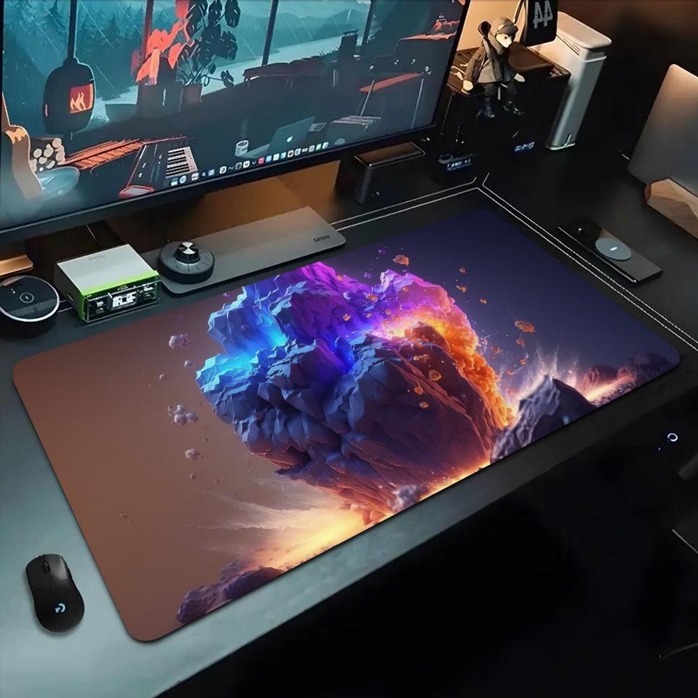 AI Art Painting Mouse Pad 500X1000 Mm Large Gaming Mousepad Gamer XL Rubber Otaku Keyboard Pad Laptop Desk Mat