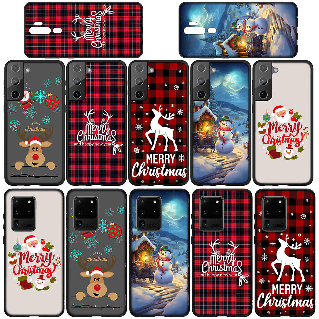 Case for iPhone 17 16 15 Xiaomi Poco F8 F7 X7 X6 M8 C85 C75 C71 Redmi Note 14 13 12 11 Pro Max A3 A4 14C 13C 15C Deer Gift Merry Christmas Tree Cover