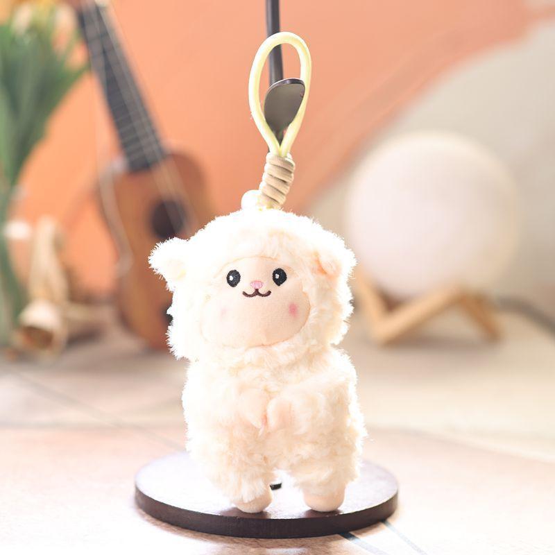 Plush Sheep Keychain With Super Soft Short Plush For Kids And Collectors