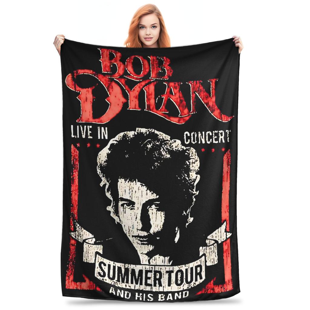 Bob Dylan Singer Folk Music Blanket Multi-size Super Soft and Warm  Throw Blankets for Sofa Couch and Bed