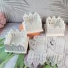 Flexible Silicone Mold Crafting Moulds Easy Demolding Moulds Gothic House Shape Candle Holder Molds Candle Base Molds
