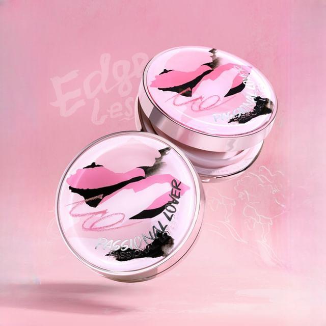PASSIONAL LOVER - Creamy Velvet Cushion Foundation with Refill Graffiti Edition - 3 Shades 01 Ivory (with refill) - 14g*2