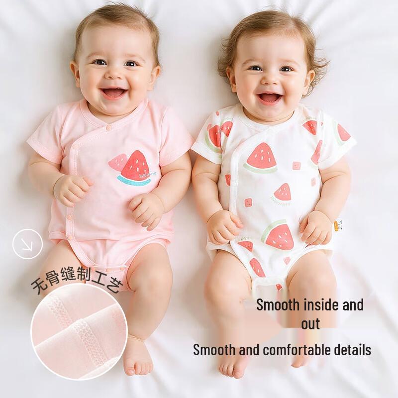 Babyprints 2-Piece Short Sleeve Cotton Bodysuit Set