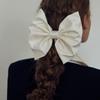 Elizabeth Moments Ivory Large Satin Ribbon Hair Pin