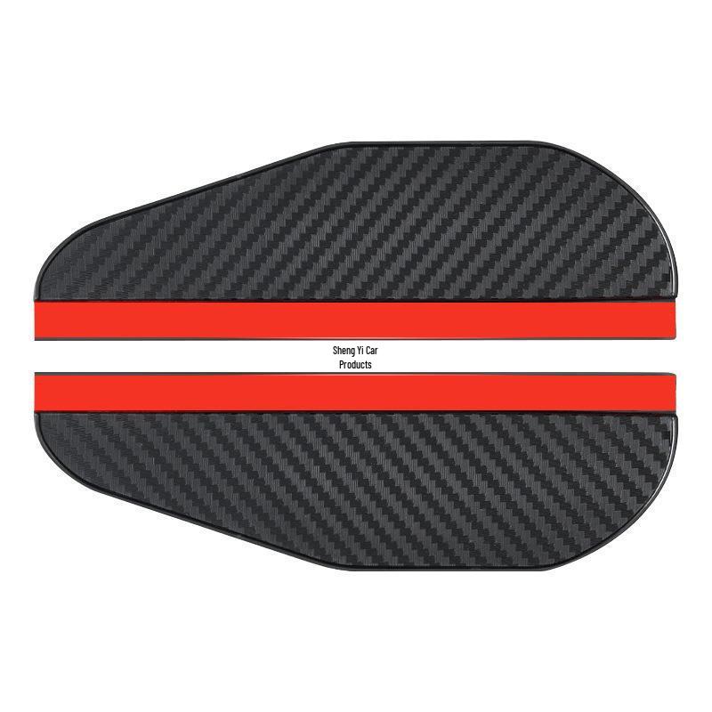Carbon Fiber Pattern Rainproof Rearview Mirror Shield - Universal Fit