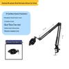Desktop Streaming Microphone Stand with Fill Light, Boom Arm, and Phone Holder