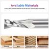 SpeTool Upcut Spiral CNC Router Bits with 1/2 Inch Shank , 1/2 Inch Cutting Diameter HRC55 Solid Carbide CNC End Mill for Wood Mortises and Cutting