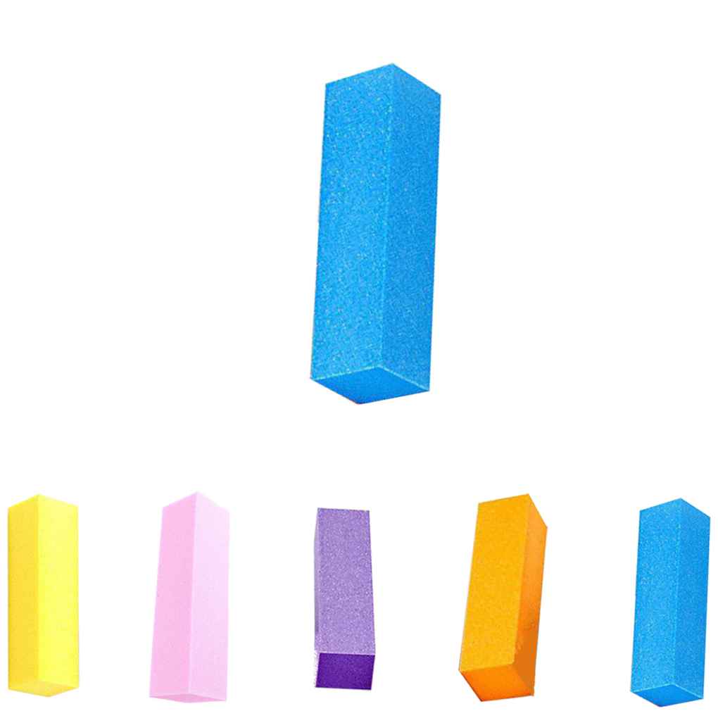VÝPRODEJ 5 barev brusný papír Art Sanding Buffer Block Leštící pilník Manikúra