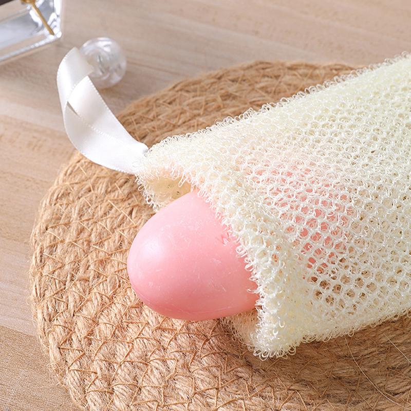 1/5PCS For Shower Soap Holder Pocket Soap Saver Bags Pouch Bar Plentiful Bubble Foam Soap Bags Exfoliating Soap Mesh Bags
