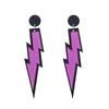 Lightning Earrings Women Colorful Alloy Jewelry Fashion Ornament Decoration