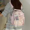 Harajuku ins simple and transparent small satchel daily commuting large capacity shoulder crossbody women's backpack