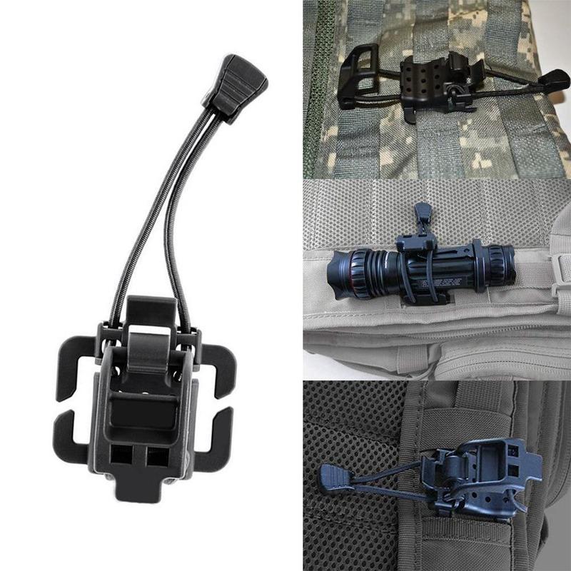 1Pc Tactical Wheel Clip Hiking Accessories Multifunction Hanging Buckle Shovel Clamp Axe Clamp Bracket Military Backpack Accessories