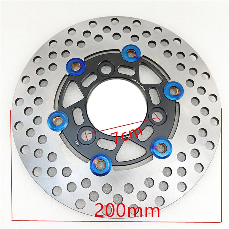 Universal 200mm motorcycle brake discs For Honda DIO AF27 AF28 AF18 ZX AF34 AF35 AF36 Floating Rapid cooling brake pads