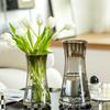 Elegant Small Glass Vase for Fresh Flowers - Perfect for Living Room or Dining Table Decor