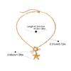  Ocean Style Starfish Shell Small Pendant Necklace 18K PVD Plated Popular Jewelry Wholesales Accessories