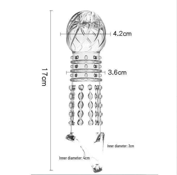 Butternut Hammer Silicone Wolf Tooth Cock Ring and Sleeve - Adult Men's Sex Toy