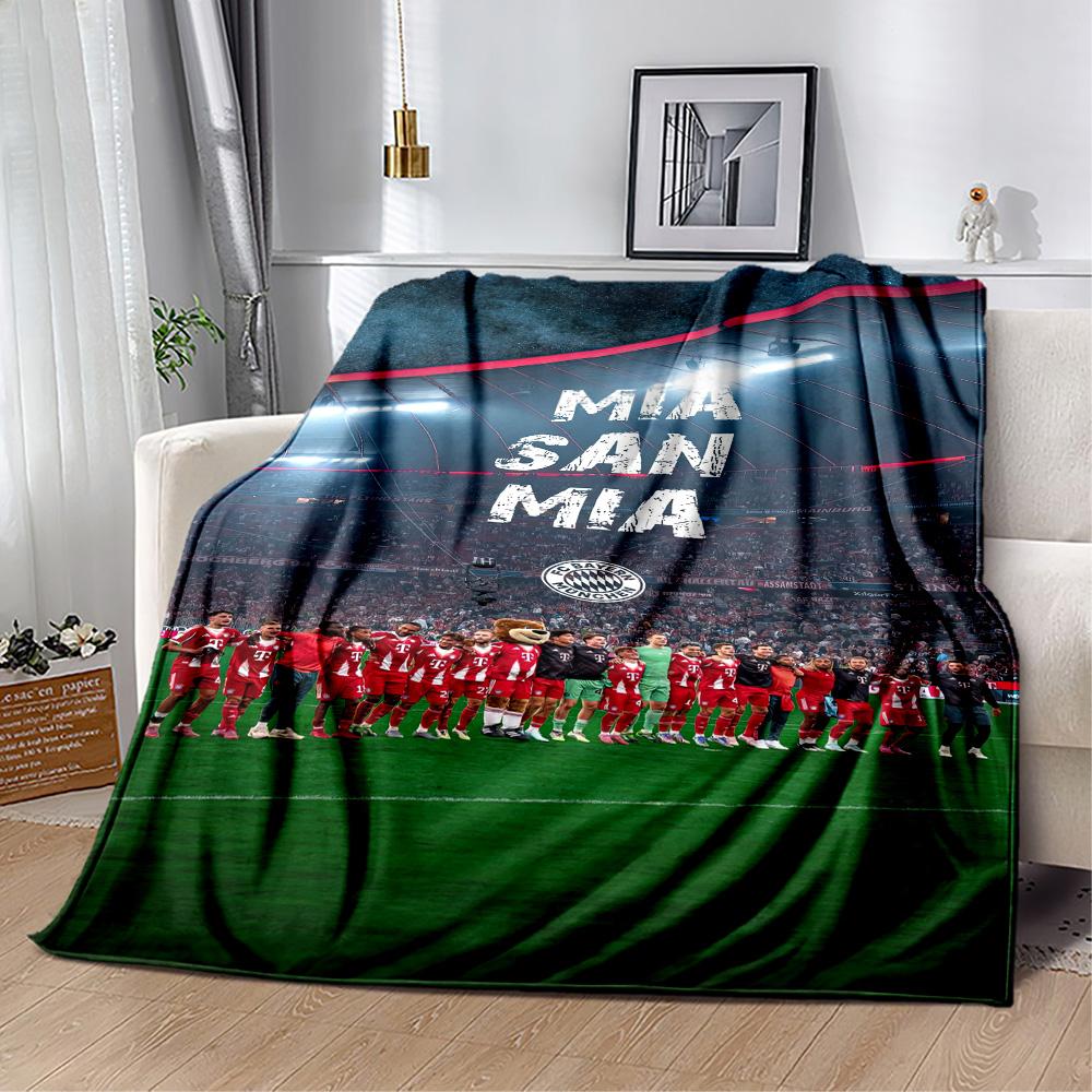 Bayern Munich Blanket Comfortable Perfect for Office Office Chair Bedding All-Season Use Modern Style Best Holiday Gift for Friends Family