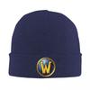 World Of Warcraft Logo Warm Knitted Cap Winter Knit Bonnet Hat Skullies Beanies Hip Hop Caps for Unisex