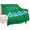My Boss Calls Me Dada - Funny Fathers Day Gifts 2024 (Blue Design) Throw Blanket Warm for Winter Picnic Flannel Blankets