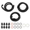 Transmission Cooler Line Fitting Kit Nylon Layer Heatproof for Duramax 6.6L LLY LBZ LMM 2006‑2010