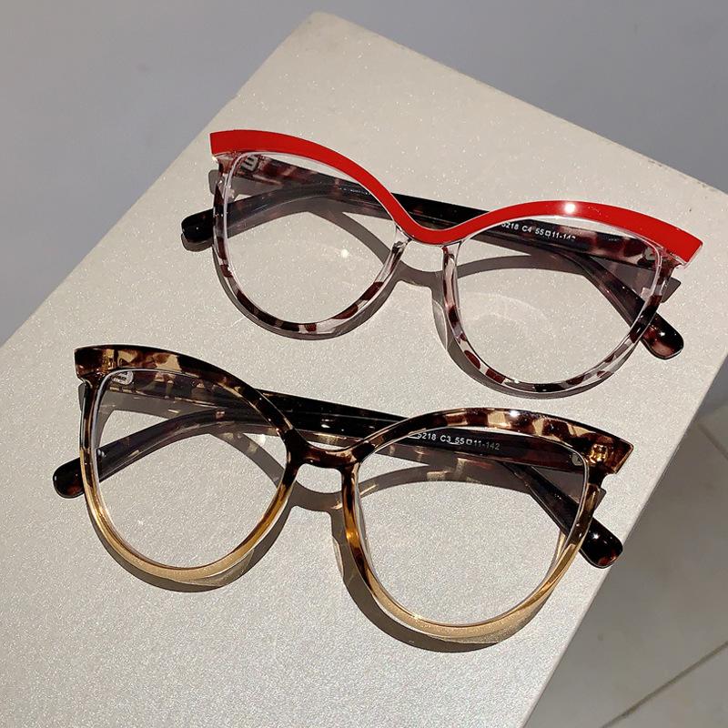 Luxury Anti Blue Light Optical Cat Eye Glasses Women Vintage Brand Designer Myopia Prescription Sexy Ladies Eye Glasses Frame