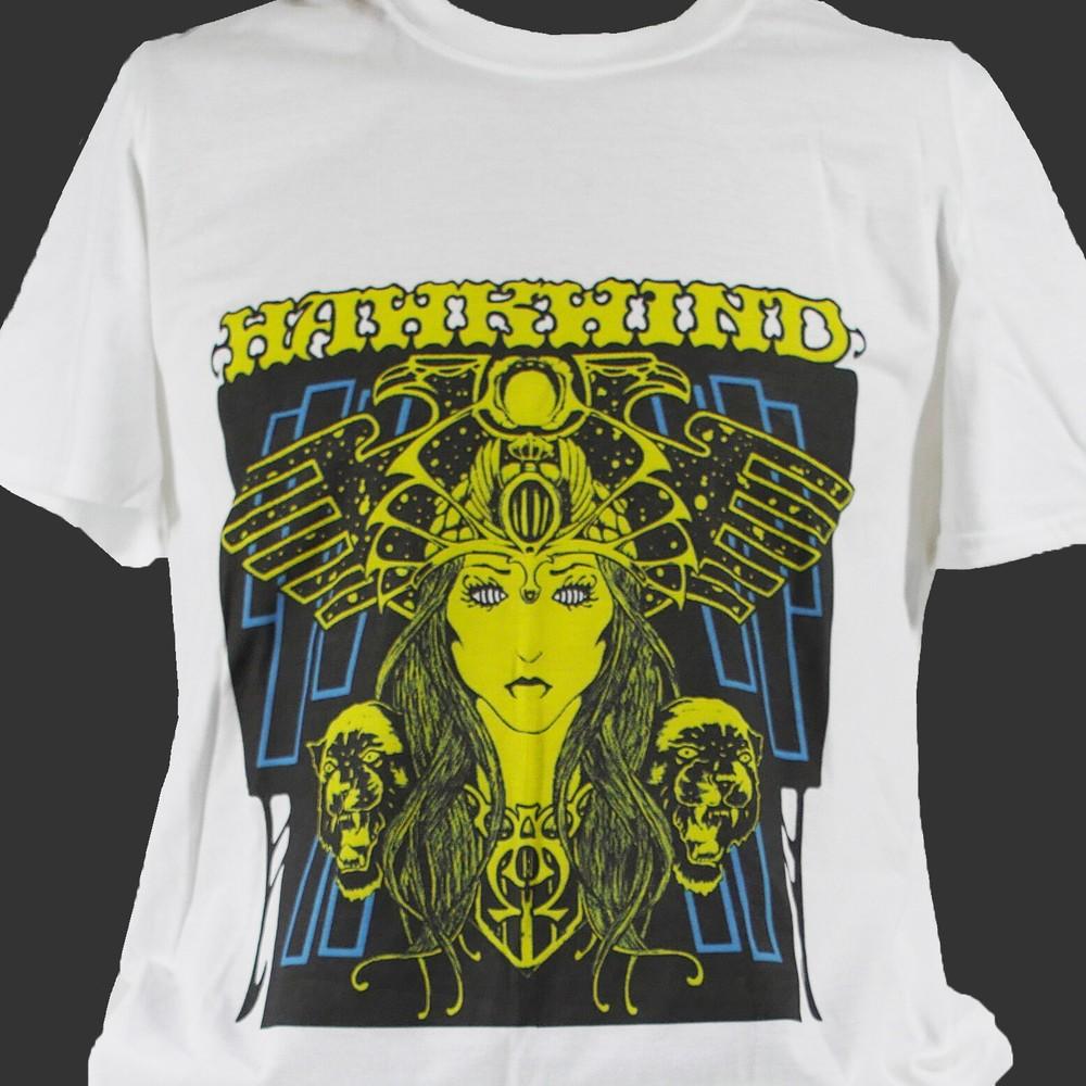 

HAWKWIND ПРОГ РОК МЕТАЛ ФУТБОЛКА унисекс белая S-3XL M