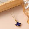 22mm Four-Leaf Clover Necklace Ladies Fashion Pendant New Sweater Chain