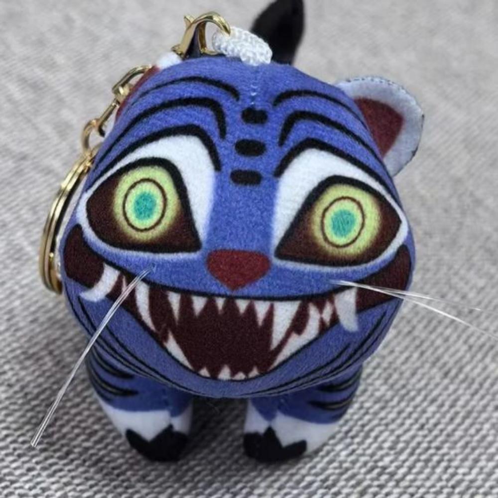 The Iconic KDH Mascot: Derpy Tiger Plush Keychain – Soft & Squishy K-Pop Demon Hunters Charm