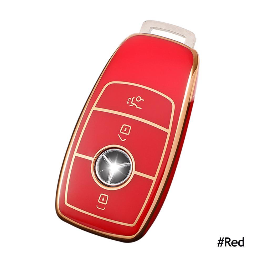 TPU obudowa kluczyka do samochodu z pilotem Case Shell Fob dla Mercedes Benz 2017 E klasa W213 E200 E260 E300 E320 2018 S klasa GLS GLA akcesoria