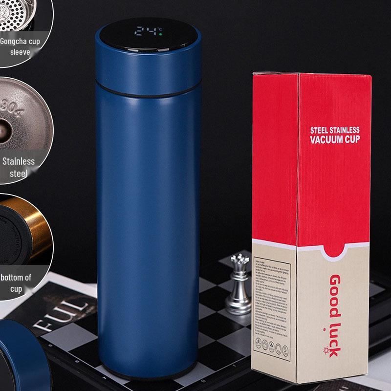 Smart Temp Stainless Steel Insulated Cup with Digital Display - Custom Logo Business Gift