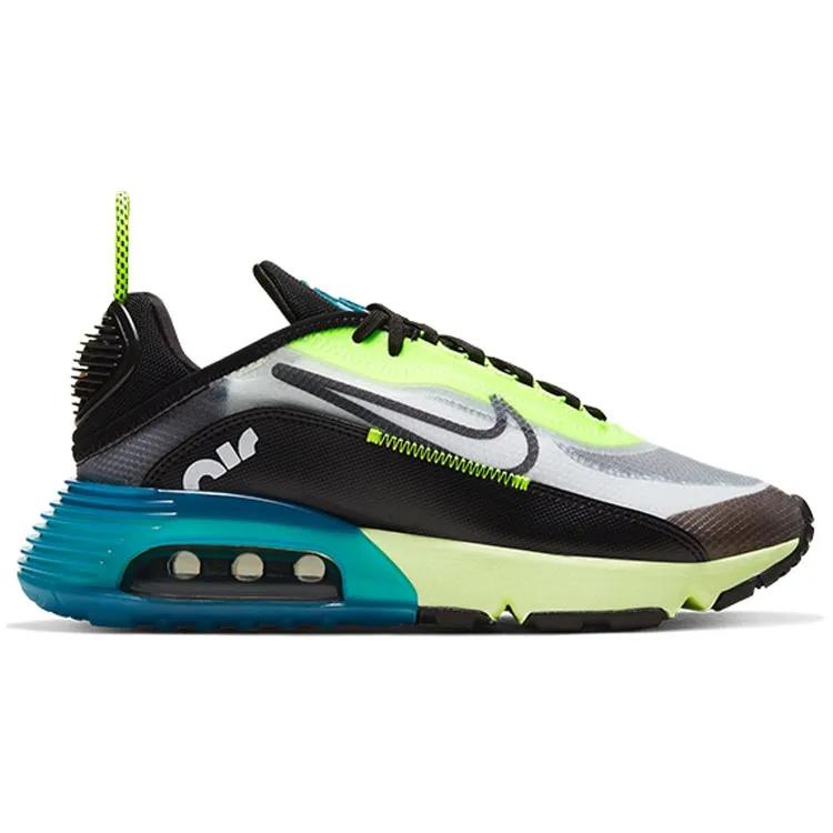 Nike Womens Air Max 2090 'Volt Valerian Blue' (women's sizes) White / Volt / Valerian Blue / Black Running Shoes CK2612 103